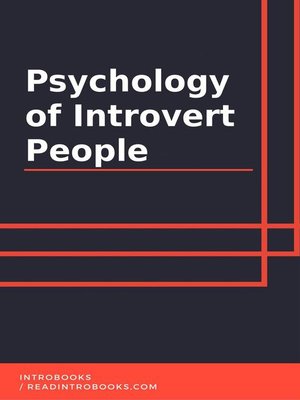 cover image of Psychology of Introvert People